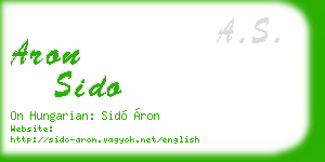 aron sido business card