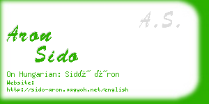 aron sido business card